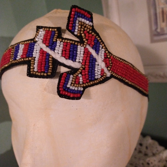 Beaded boho stretchy headband NWT - Picture 2 of 14
